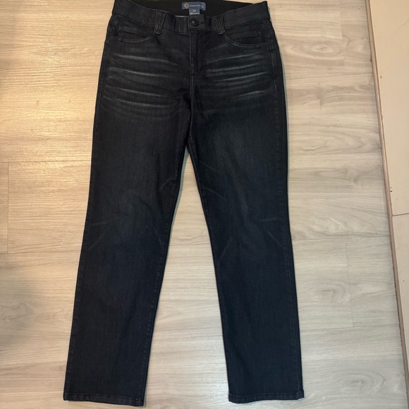Democracy “AB"solution Straight Leg Jeans dark wash size 12 - Picture 2 of 12